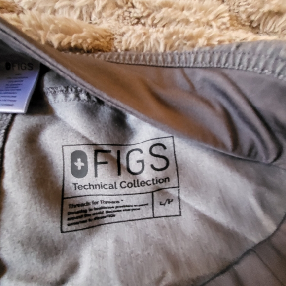 FIGS PANTS Large Petite Graphite Gray - Picture 2 of 4